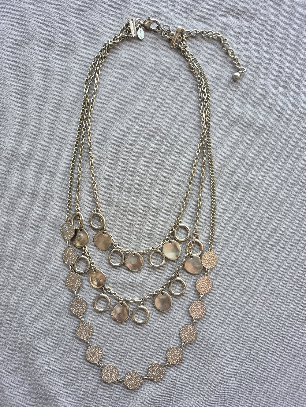 Layered Gold-Tone Disc Necklace - Women Jewelry